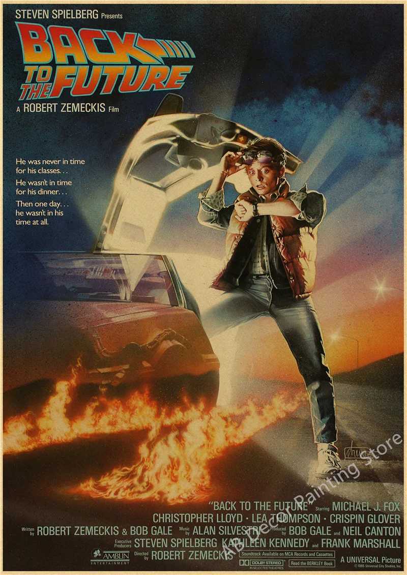 Back To The Future 1 2 3 Movie Posters Kraft Paper Prints Vintage Home Room Cafe Bar Art Wall Decor Aesthetic Painting PictureXJ241016