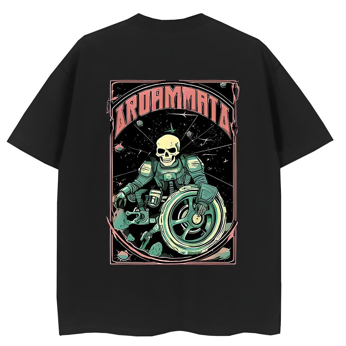 Designer T Shirts Women 100% Cotton 230g Round Neck Short Sleeve Daily Outfit skull Women Tees High quality Anime Oversized Clothes