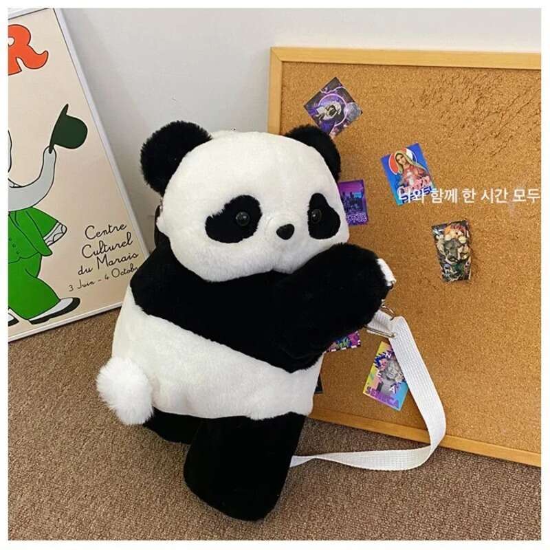 Cute Chinese Crossbody Bag Backpack Hugs You Like A Panda