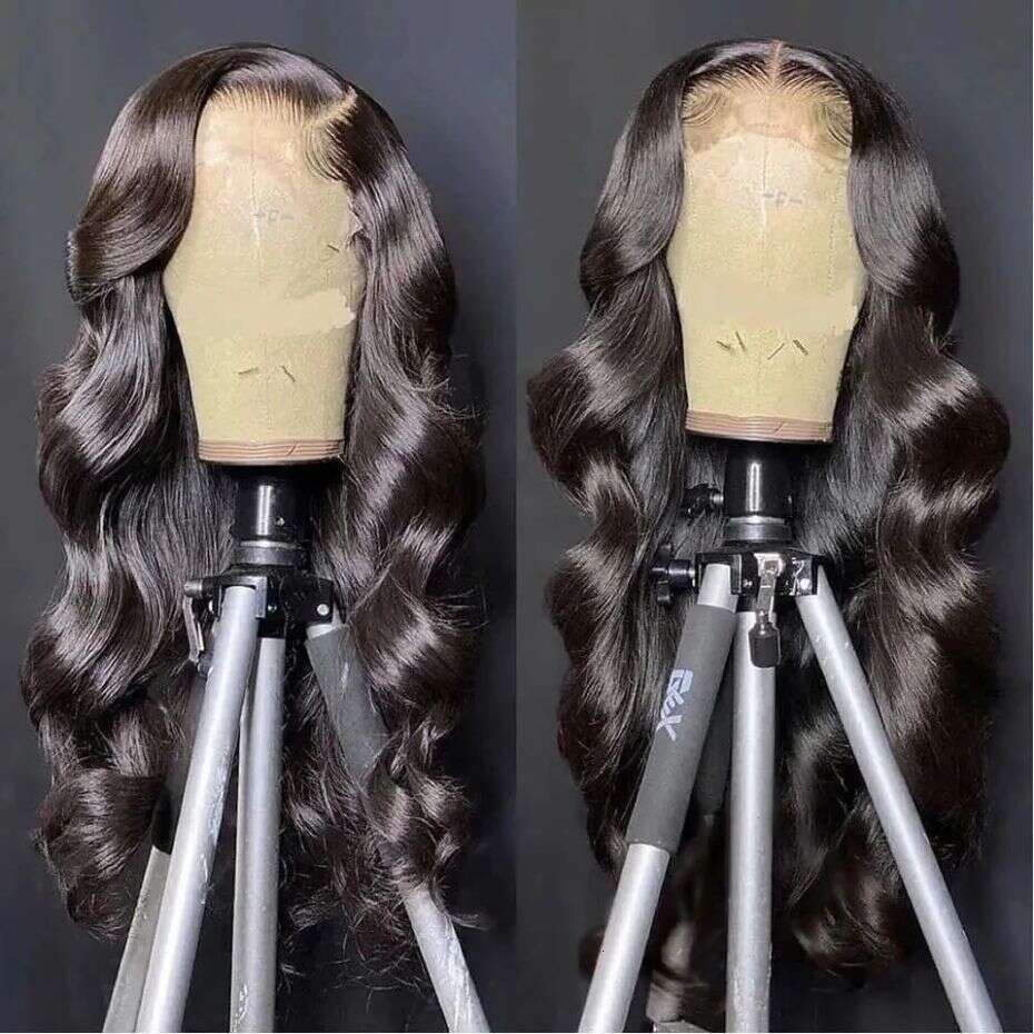 Wave Inch Body Lace Front Wig Indian Human Hair x Hd Transparent Frontal Wigs Pre Plucked Bleached Knots MYLOCKME al s