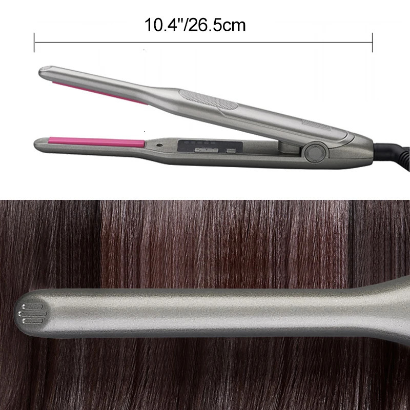 pencil flat iron with adjustable temperature small flat iron mini straightener suitable for mens Pixie short hair beard/bangs/edges 241018