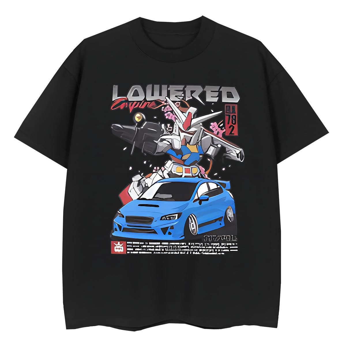 TOP Quality Women T Shirts 230g 100% Cotton Breathable Crew Neck Home Outdoor car Tshirt for Man Woman Soft Anime Print Top Shirts