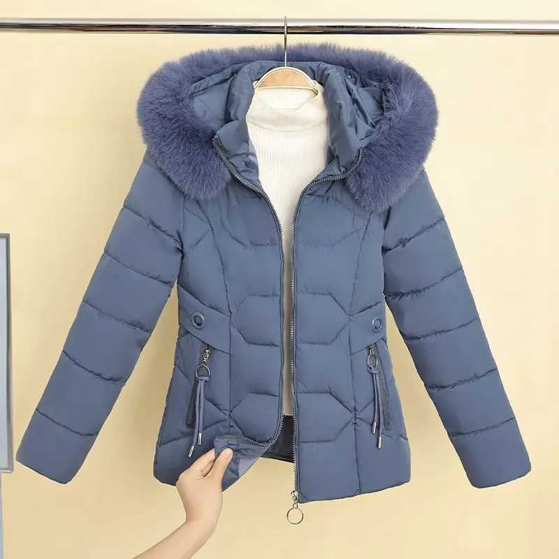 2024 Winter Women Hooded Jacket Coats Long Parkas Female Down Cotton Overcoat Thick Warm Padded Windproof Casual Windbreaker 3XLX241019