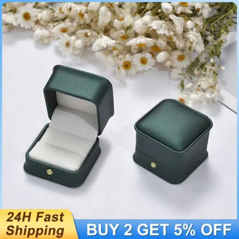 Fashion jewelry box vintage multi-color ring earrings pendant velvet ring box wedding engagement bride display packaging gift W241019