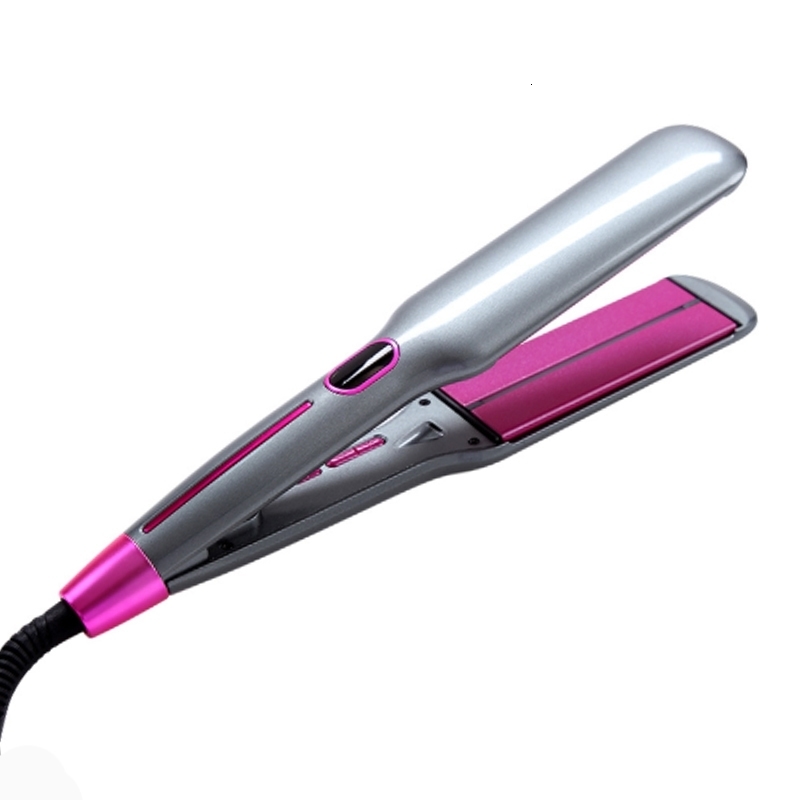 Maximum 450F Pro Flat Steel LCD Digital Display Negative Ceramic Plate Straightener Professional Straightening Tool 241018