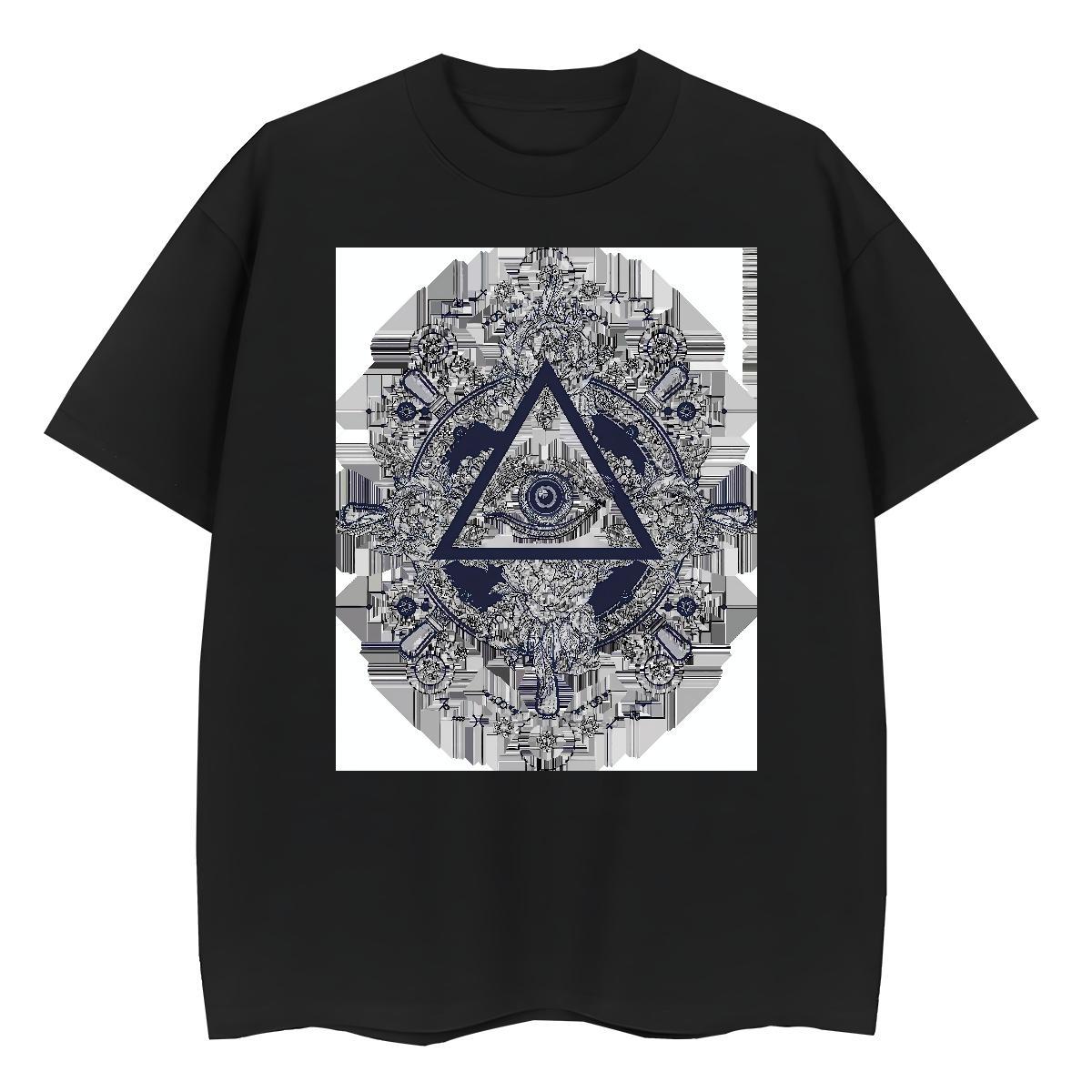 2024 Casual Womens T Shirts 230g Pure Cotton Breathable Crew Neck Street Casual eye of the devil Woman Tshirt Popular DIY Logo Top Shirts