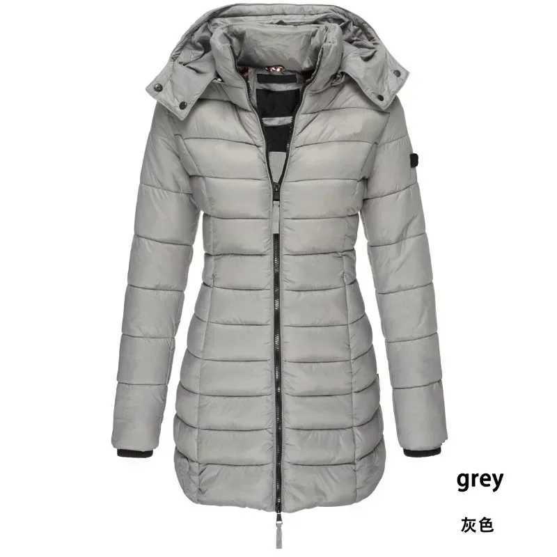 Womens Long Thickened Warm Jacket Coat Down JacketX241019