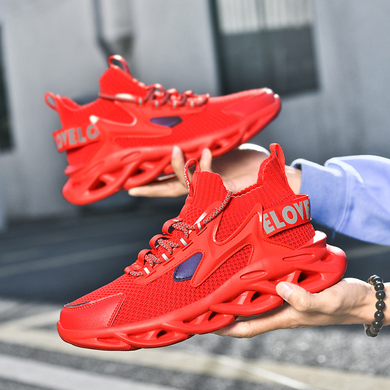 New men's shoes sports casual shoes plus size running shoes mesh trendy shoes Free shipping