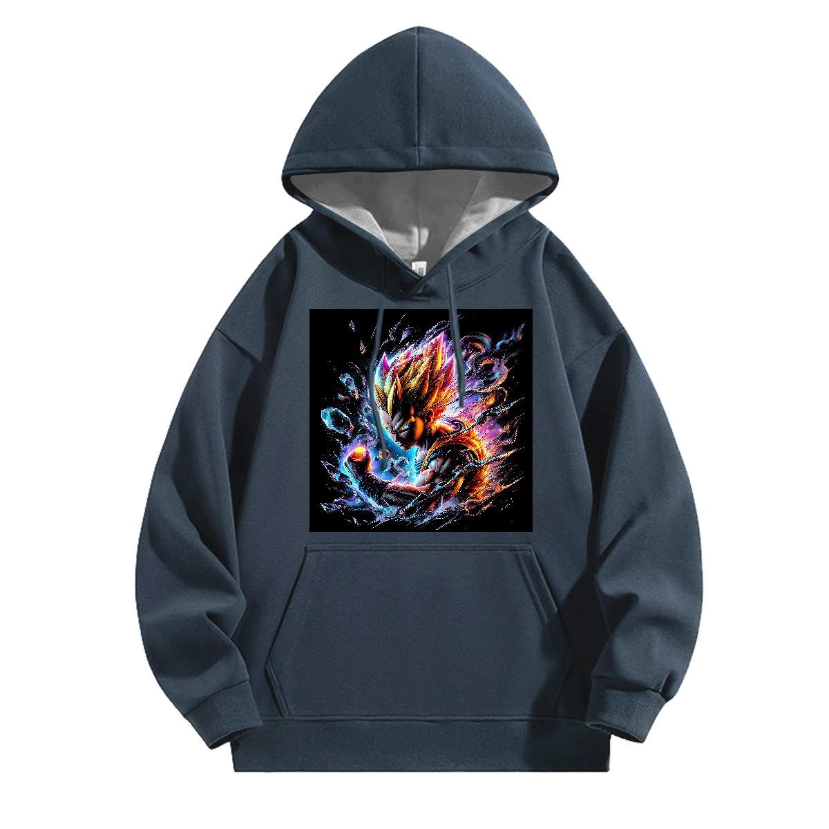 Fashion Men Sweatshirt hoodie Drawstring Long Sleeve Cool Design Men Clothes Hoodie Custom Print Oversized Clothings Y2K Cotton 350g