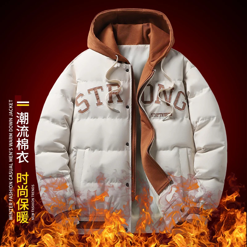 Hooded Winter Jacket Warm Wool Liner Man Jackets Coats Outwear Snow Windbreaker Male Parka Overcoats Fur Collar Men 241010