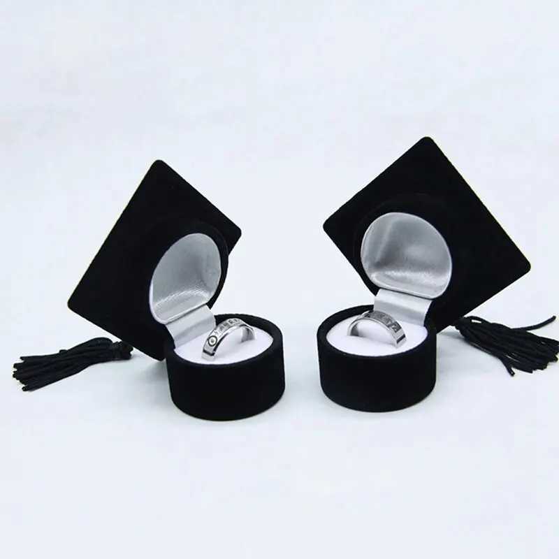 Doctors hat shaped ring box personalized earrings jewelry storage graduation gift packaging suggestion ring box organizer wholesale W241019