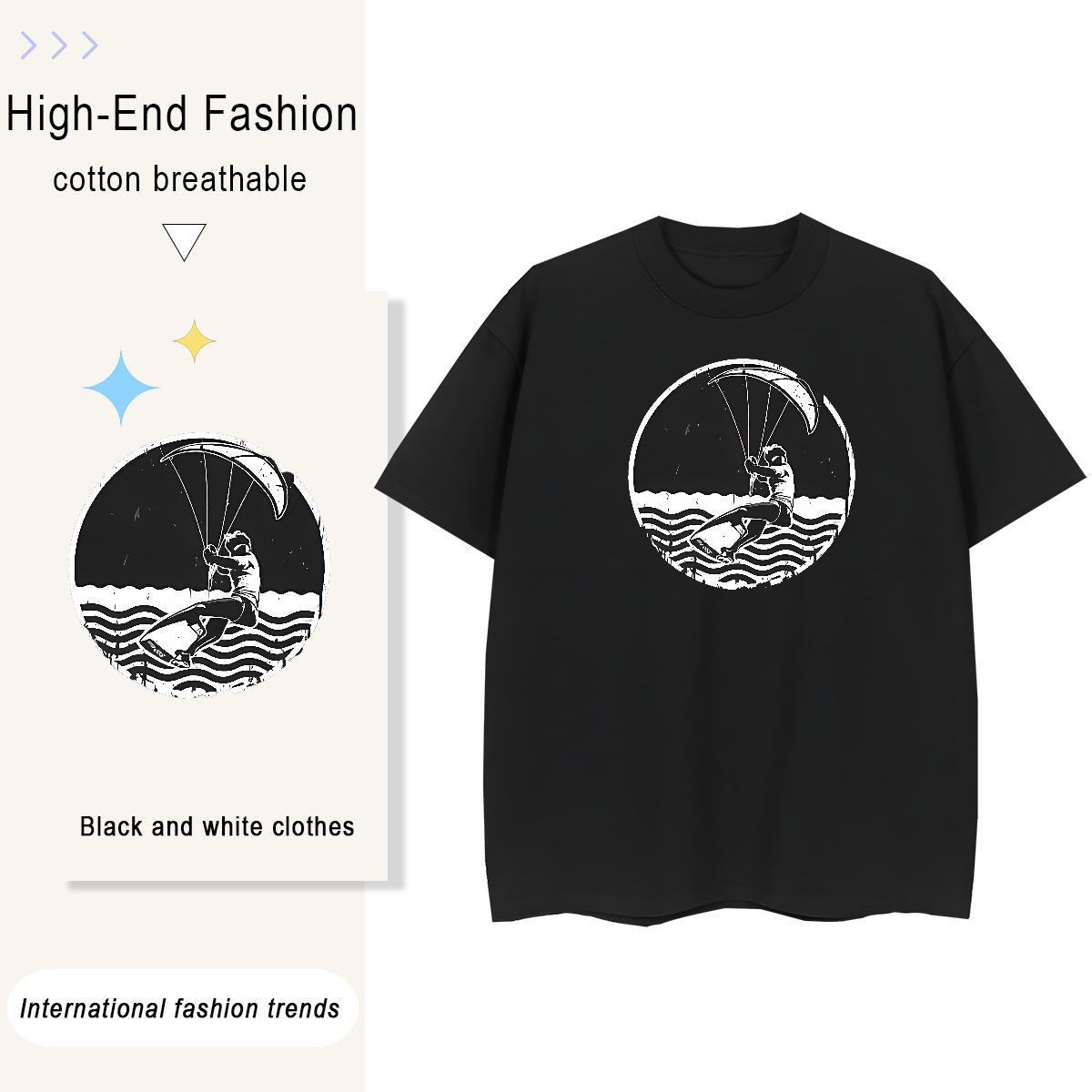 Fashion T-Shirts for Women 230g 100% Cotton Breathable Short Sleeve Casual Daily Wear character Women Tees Nice DIY Anime Printed Tops Shirt