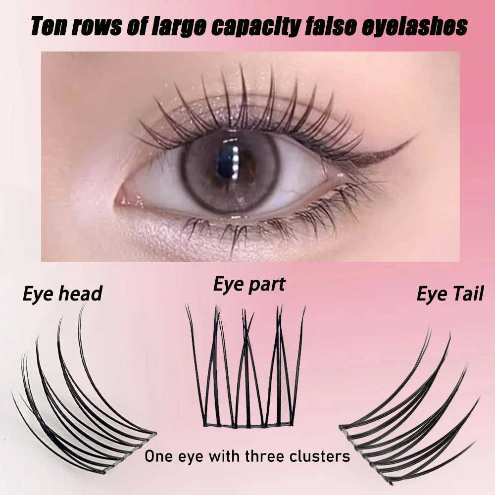 1 Box/90 Bunches Mink Eyelashes 3D Natural Korea Individual Eyelash extension Eyelash cluster Makeup Tool Lashes wholesaleXJ241019