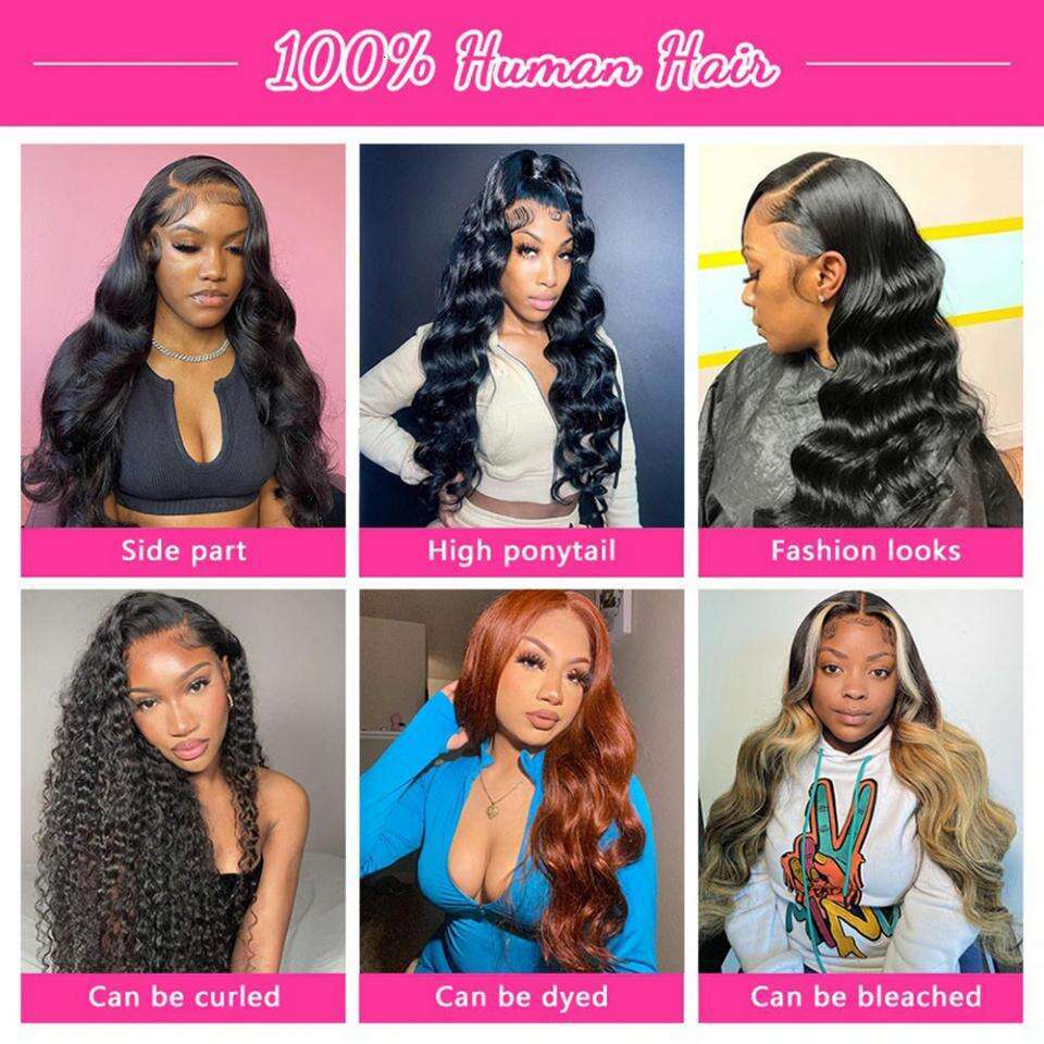 Lace x Hd Frontal Wig Front Human Hair Wigs For Black Women Inch Body Wave Brazilian s