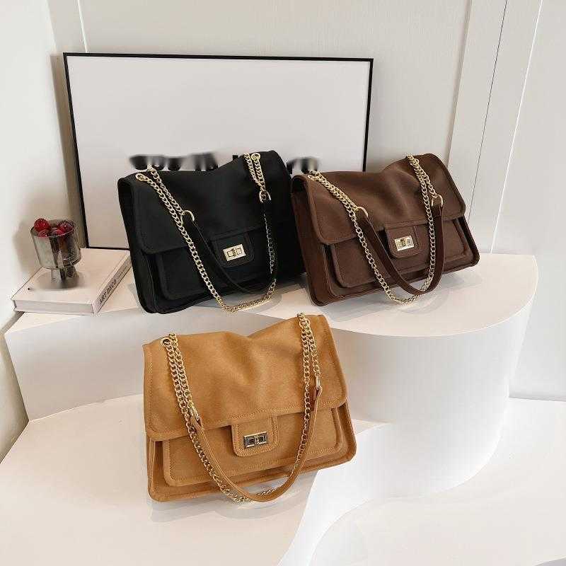 CMM Suede Suede Large Capacity Bag For Women New Autumn And Winter Versatile Chain Shoulder Bag Fashion Commuting Tote Bag
