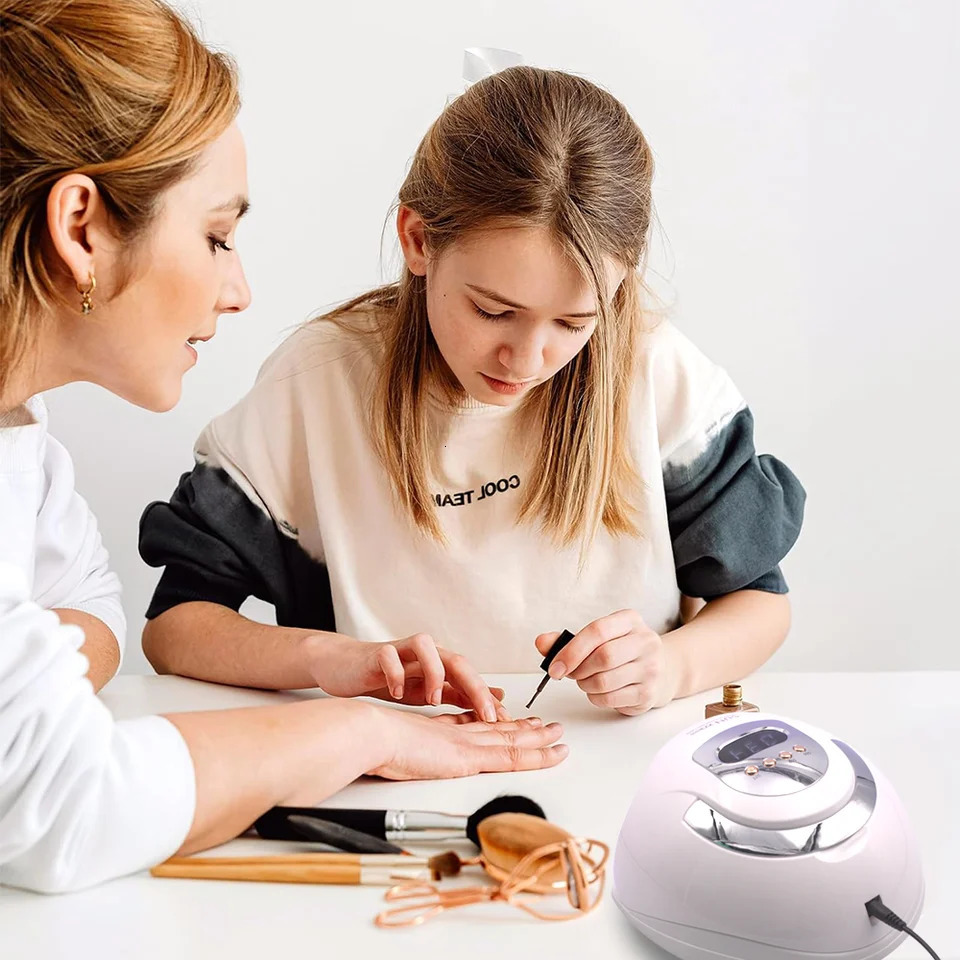 High power 380W UV gel LED dry nail lamp for nail gel polishing professional nail art accessories curing gel toe nails 241018