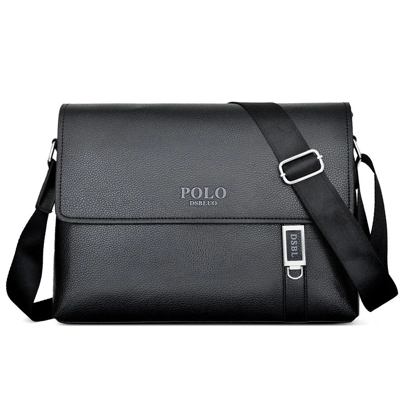 Business Men Leather Shoulder Bag Boy Crossbody Briefcase Messenger Bags Male Gift Mens Handbags 241019