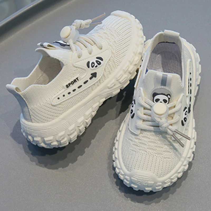 Athletic Outdoor Oulylan New Kids Sport Shoes Fashion Cross-tied Mesh Breathable Boys Sneakers Spring Autumn Children Girls Outdoor Running Shoes H241