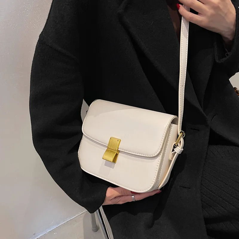 Hifashion 3-layer Box Square Shoulder Bag for Women Trend er Cross Bag PU Leather Womens Handbag 241018