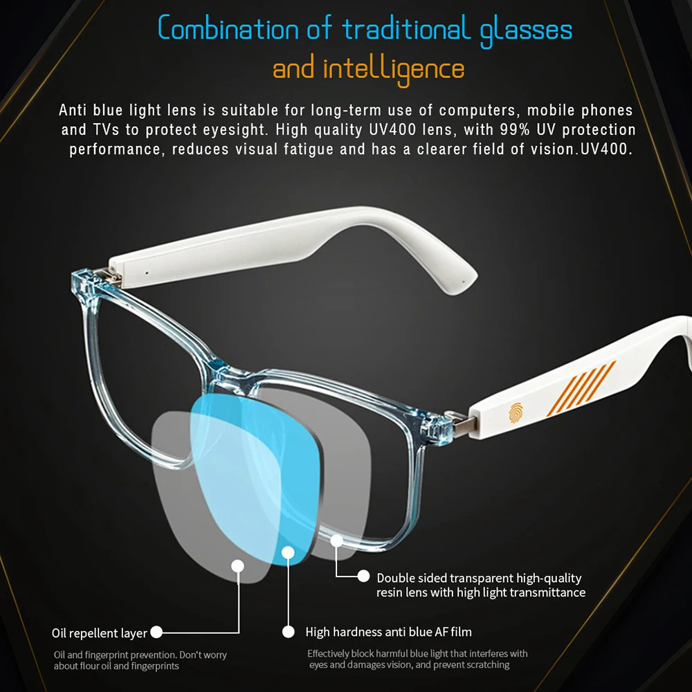 Wireless Bluetooth 5.0 Sunglasses Earphones - Enjoy Music Wireless Hands Free Call Music Glasses 241019