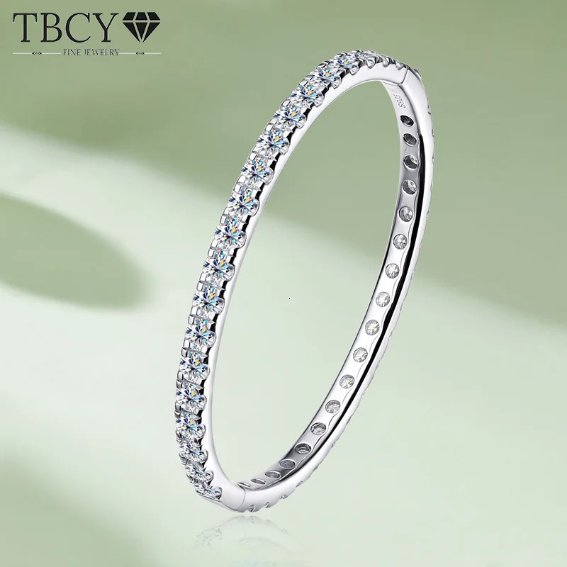 TBCYD 4MM D VVS1 Womens Bracelet GRA Certified S925 Silver 18k Platinum Plated Diamond Bracelet Christmas Gift 241007