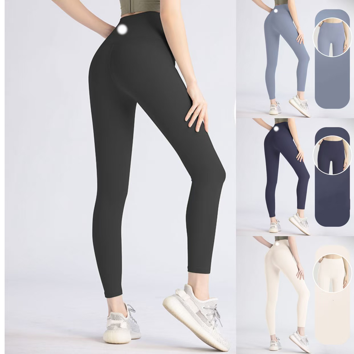 Leggings Lycra High Waist 5A quality Women Push-up Fiess Soft Align Elastic Hip Lift T-shaped Sports Pants Running Training Lady legging Yoga shorts and pants