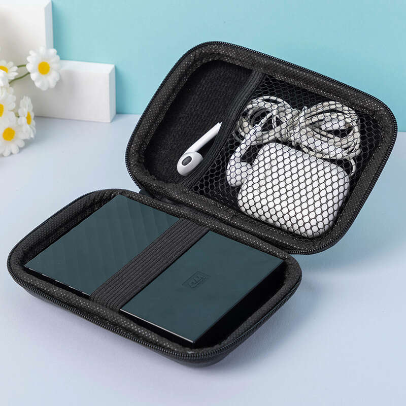 Portable Eva Zipper Pouch Hard U Disk Data Cable Storage Mobile Phone Charger Protection Bag