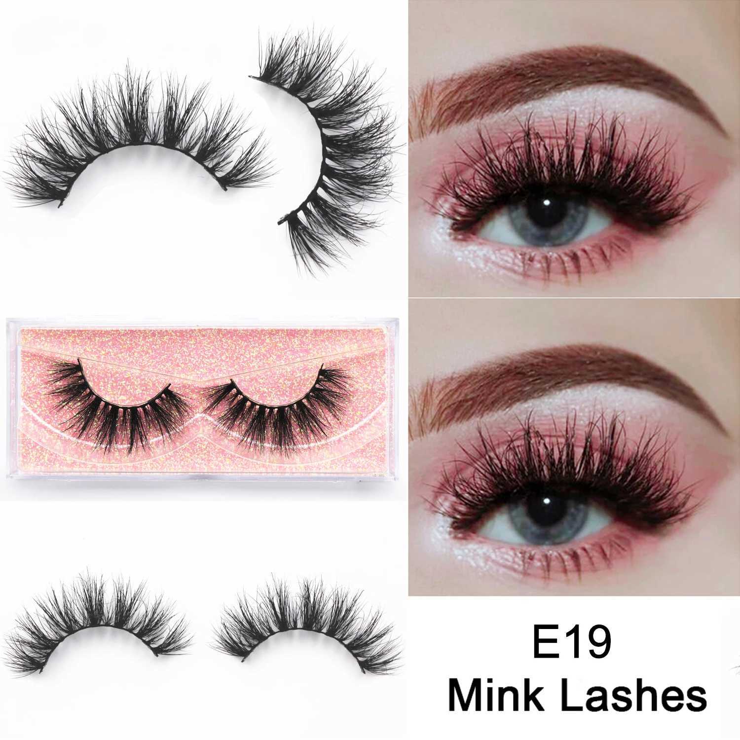 Wispy Mink Eyelashes 3D Mink Lashes Handmade Lashes Fluffy Mink Lashes Cruelty-free Mink Lashes False Eyelashes Makeup Fake LashXJ241019