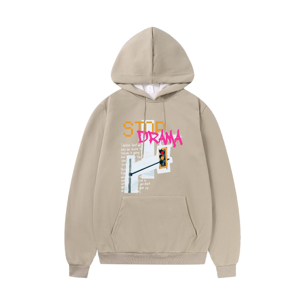 Wholesale Mens Hoodie Breathable Soft Loose Hoodie Pullover Oversized Tops Hoodie Outdoor Thick Fleece