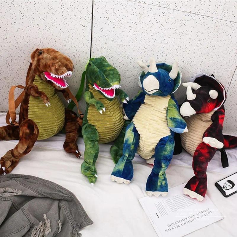 2025 NEW Backpack Plush Bags Toys Kids For Boys Girls Doll Bag Korean Style Handbag Children Cute Small Dianosaur Backpacks zhanyishengli