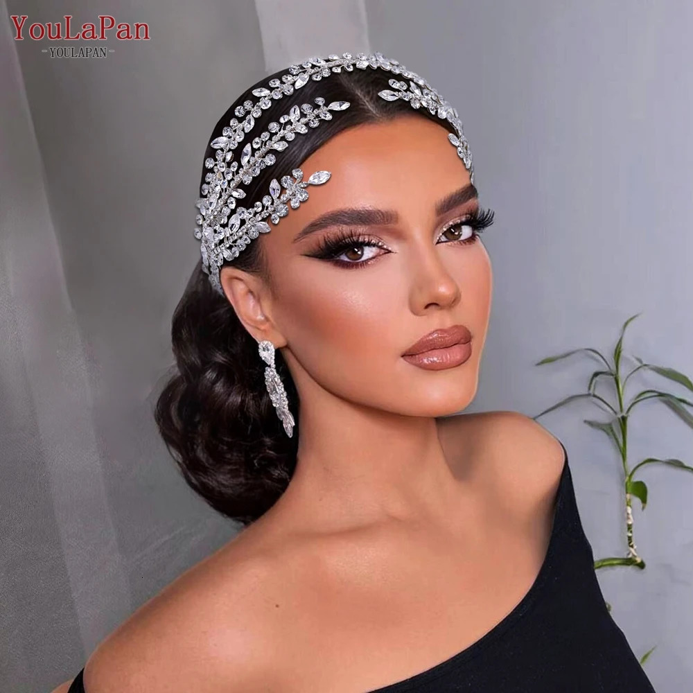 YouLaPan Fashion Womens Headband Water Diamond Bridal Headpiece Wedding Hair Accessories Bridal Headpiece 241018