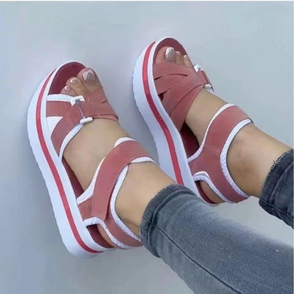 Woman Wedges Summer Platform Fashion Fish Mouth Rome Sandals Black Women Shoes Ddmywed Ddmysaturn