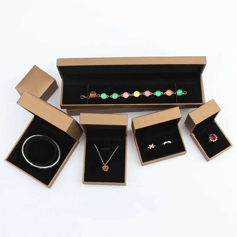 Best Leather Jewelry Ring Earrings Bracelet Pendant Necklace Gift Display Packaging Box Jewelry In Stock Storage Organizer W241019