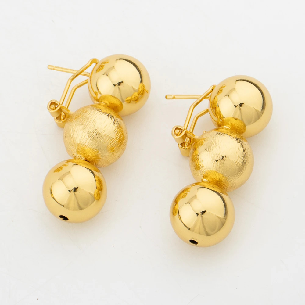 Luxury gold jewelry set with nine bead cuffs bracelets earrings necklace African Dubai pendant earrings fashionable Italian jewelry 241018