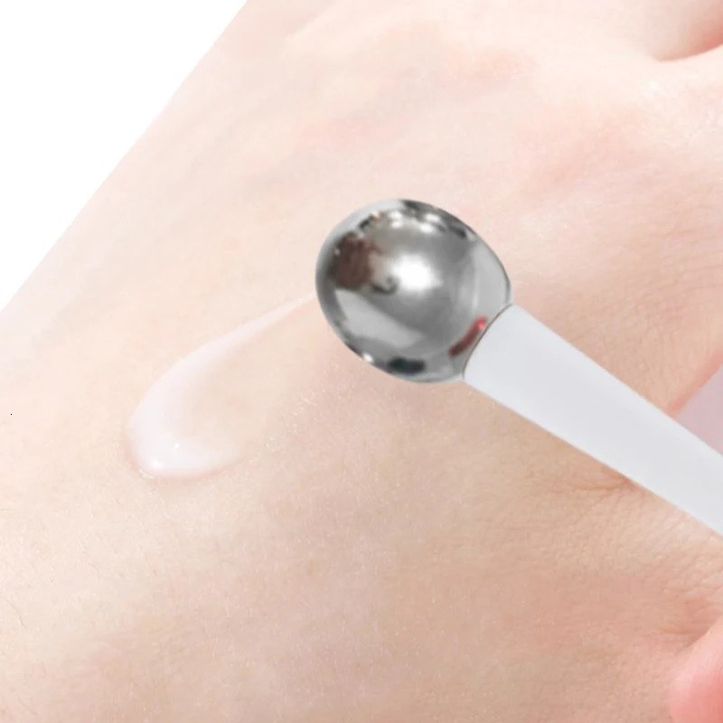 1pc Eye Roller Massage Stick Cream Applicator Cosmetic Spatula Anti Wrinkle Spoon Gold Alloy Face Thin Skin Care Tool 241008
