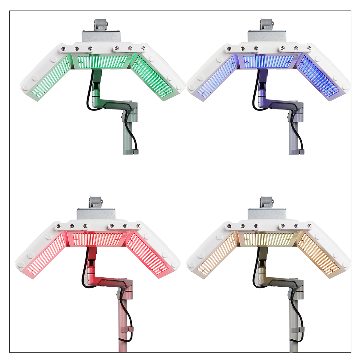 New Model Photodynamic Therapy 4 Colors PDT Photon Beauty Skin Rejuvenation Full Facial Cover Whitening Acne Treatment Bactericidal Phototherapy Machi