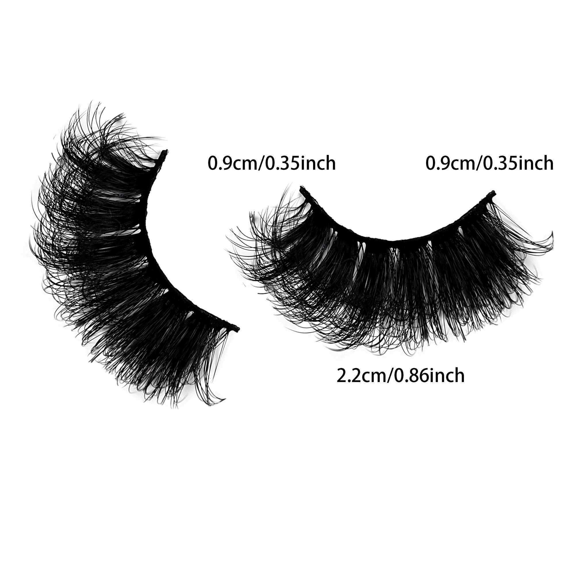 5 Pairs Eyelashes Faux Mink Eyelashes Long Lasting Fluffy Mink Lashes Dramatic Volume lashes Extension Thick LongXJ241019