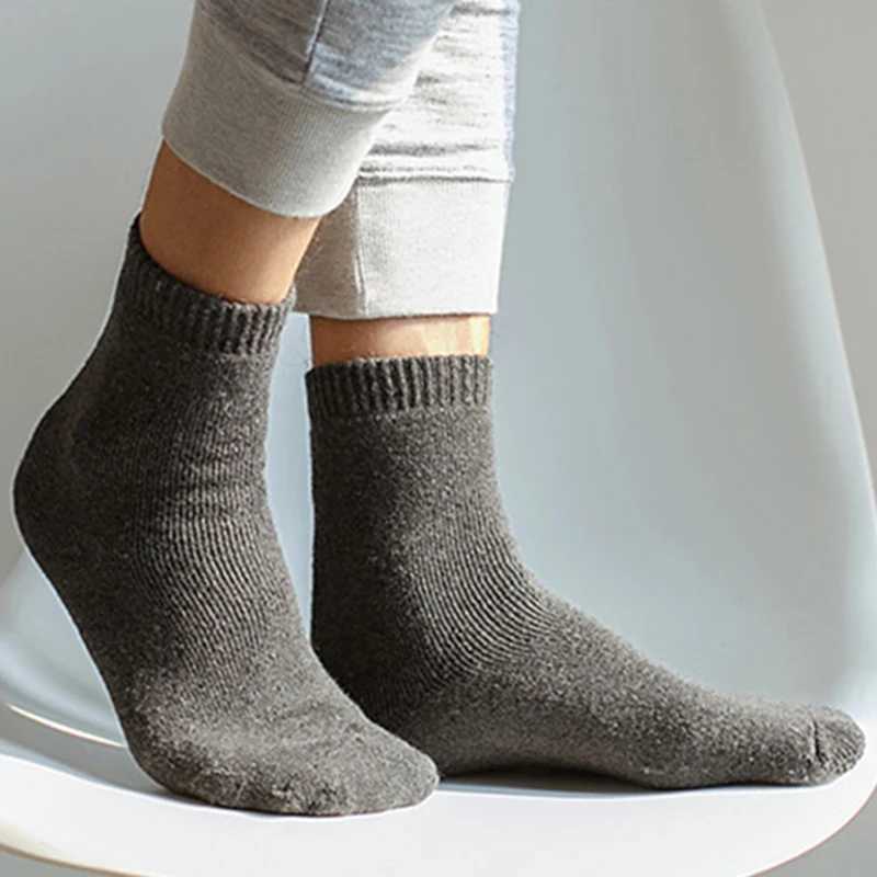 LKWDer Brand Man Cashmere Winter Men Thick Socks Winter Warm Floor Fluffy Socks Wool Chaussette Homme Solid Color Men SocksXJ241019