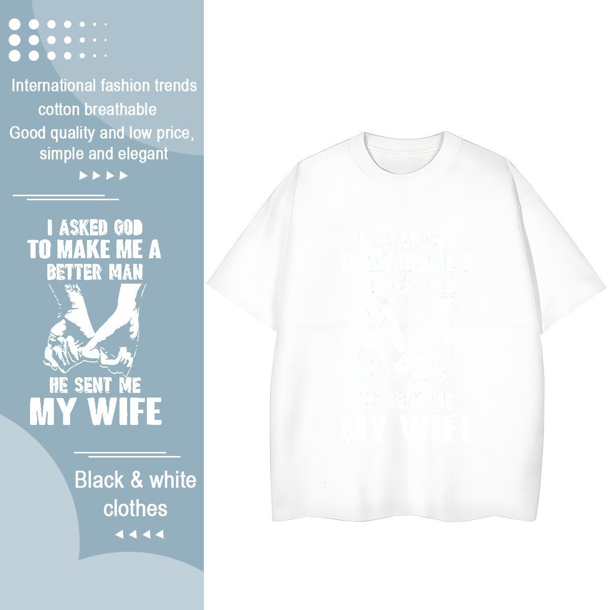 DIY T shirt 230g Pure Cotton Breathable Short Sleeve Home Outdoor hands Woman Tshirt Nice Cartoon Printing L-4XL Tshirts