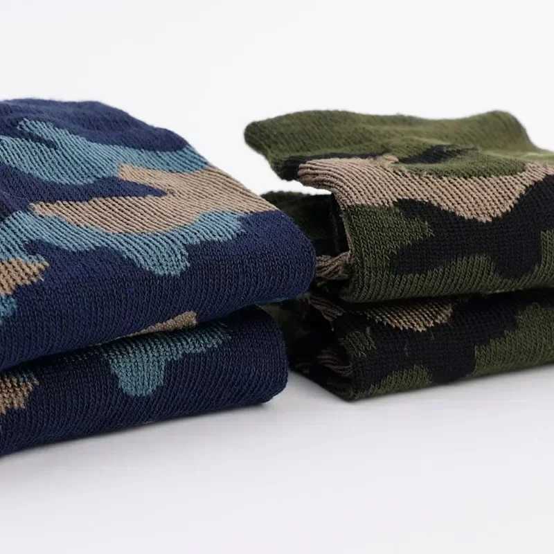 Army Green Mid Tube Socks Autumn Winter Men Comfortable Warm Thickened Socks Soft Large Size Breathable Socks Fashion AccessoryXJ241019