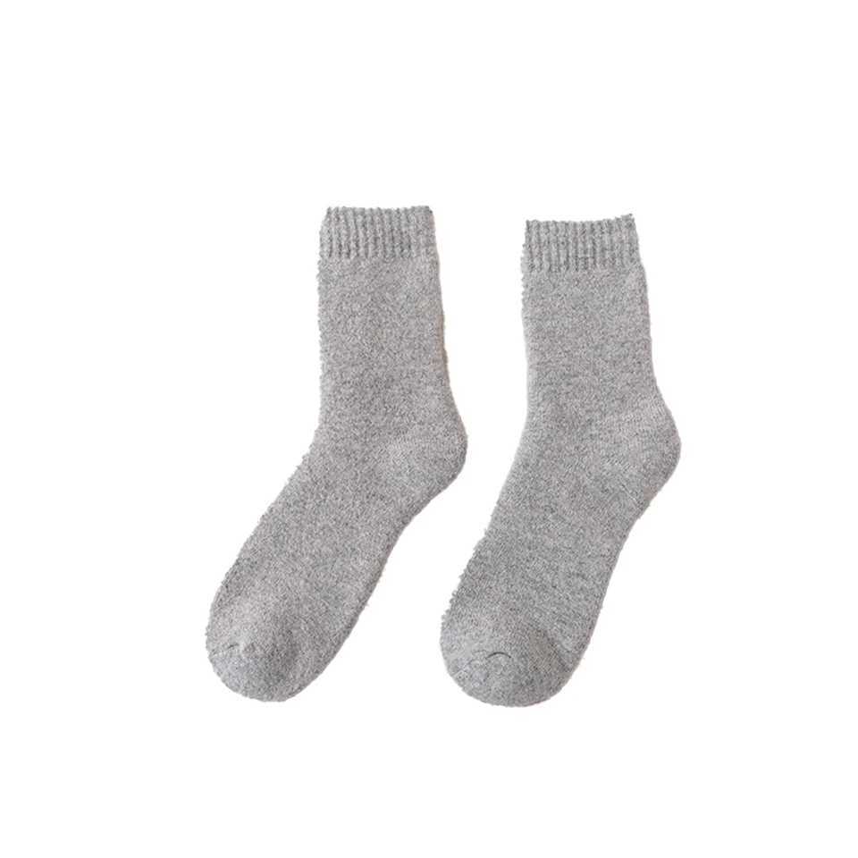 Winter Warm Socks Men Plush Home Sleep Floor Long Socking Jk Solid Soft Splice Fleece Thermal Sock Thick Snow Boot Heavy TerryXJ241019