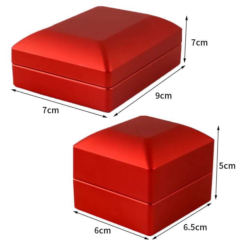Luxury LED jewelry box ring box with LED lights engagement and wedding ring box pendant earrings display jewelry W241019