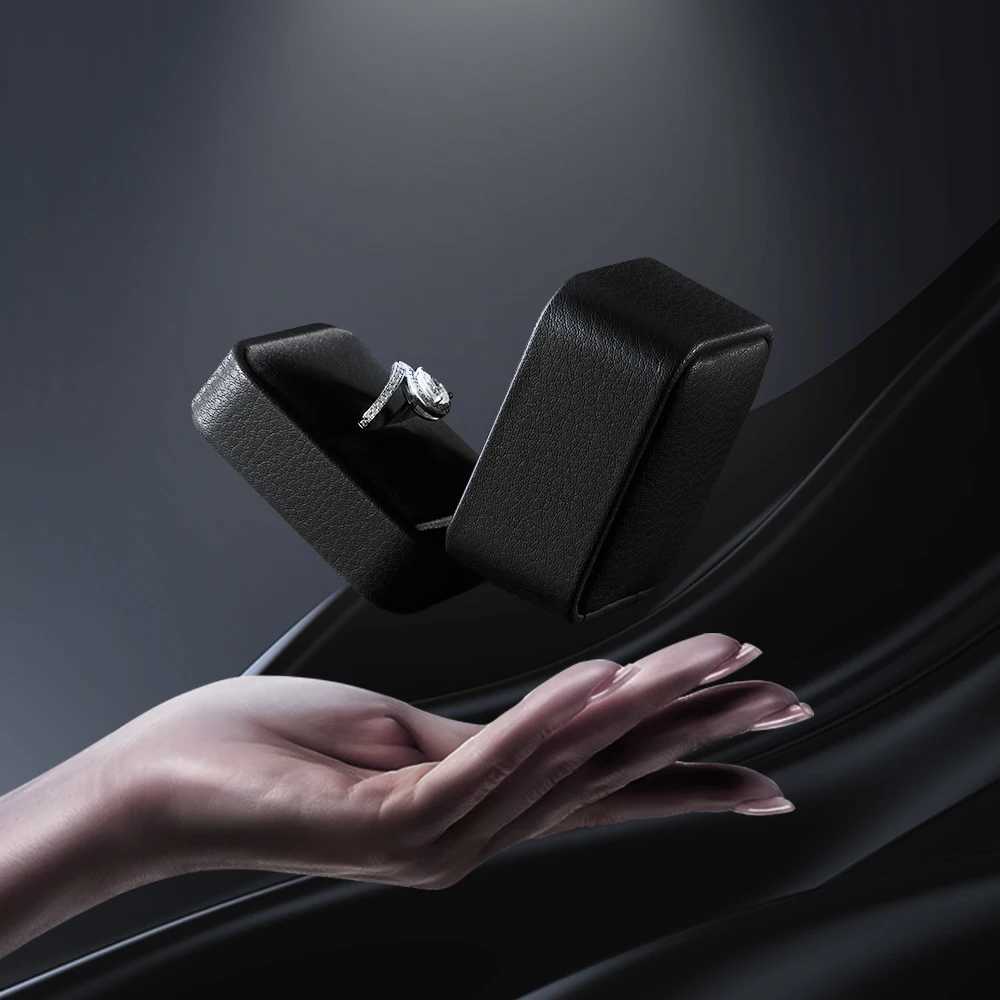 YinBeiNi Wedding Ring Box Bracelet Earring Storage Box PU Leather Jewelry Display Organizer Gift Recommendation Box H005 W241019