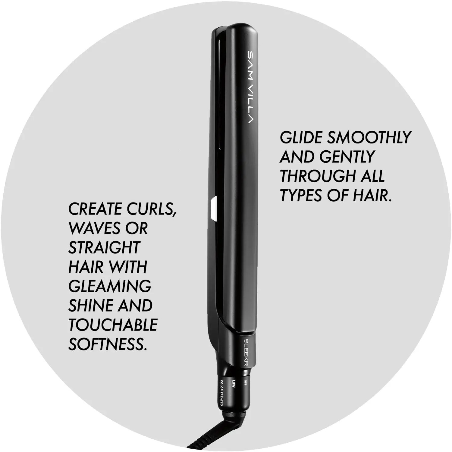 Professional ceramic tourmaline ion flat iron straightener with precise thermal control 241018