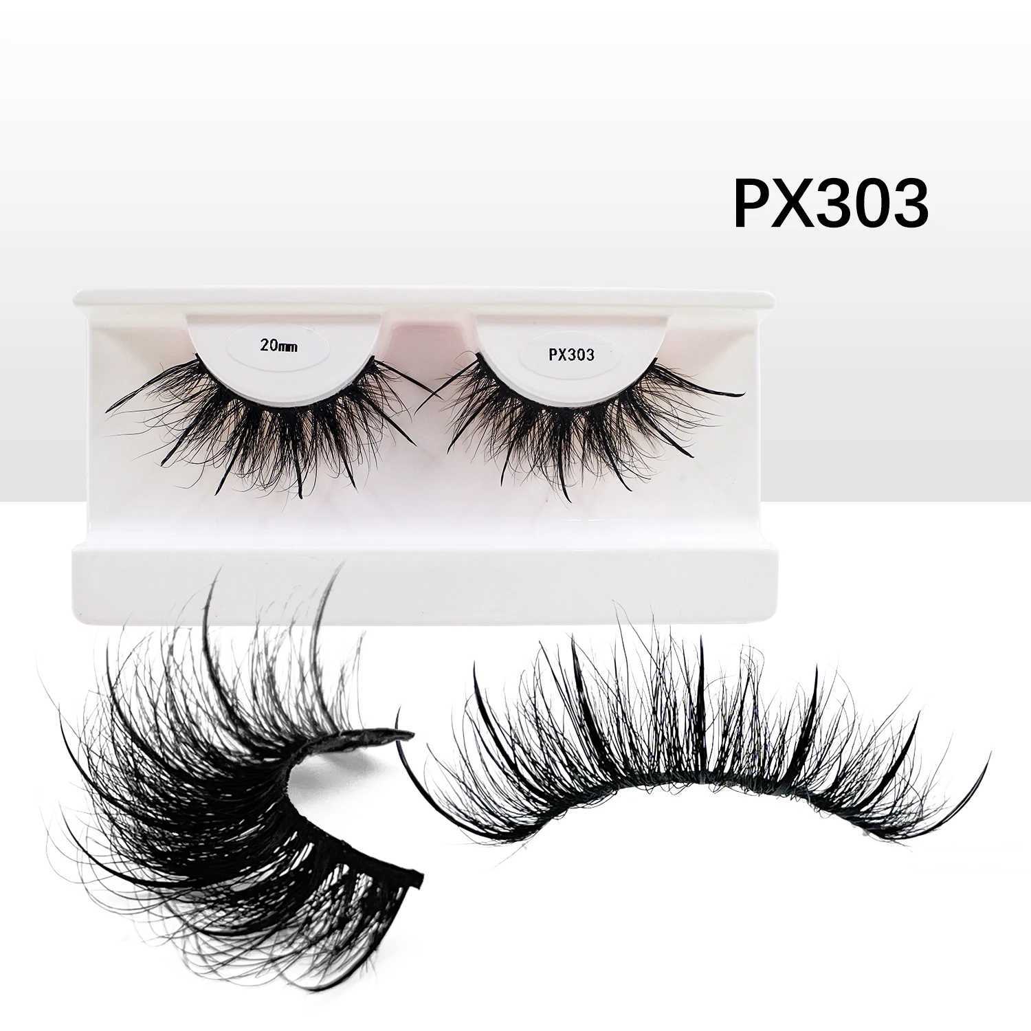 RED SIREN Mink Eyelashes With Spikes New Design 16mm/18mm/20mm/25mm Thick Natural Strip Lashes Mink Fluffy Lash SuppliesXJ241019