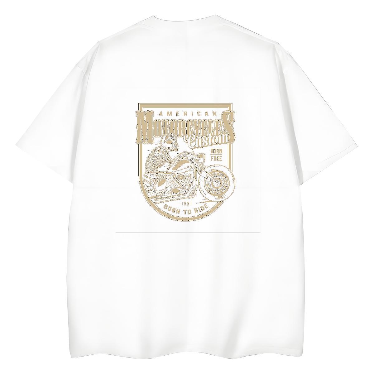 Casual New Womens T Shirts 230g Pure Cotton Breathable Short Sleeve Street Casual skull Woman Tshirt Designer Custom Print Plus Size Clothings