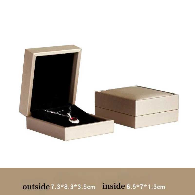 No jewelry packaging high-end brushed PU leather box ring bracelet earring necklace jewelry gift packaging box W241019