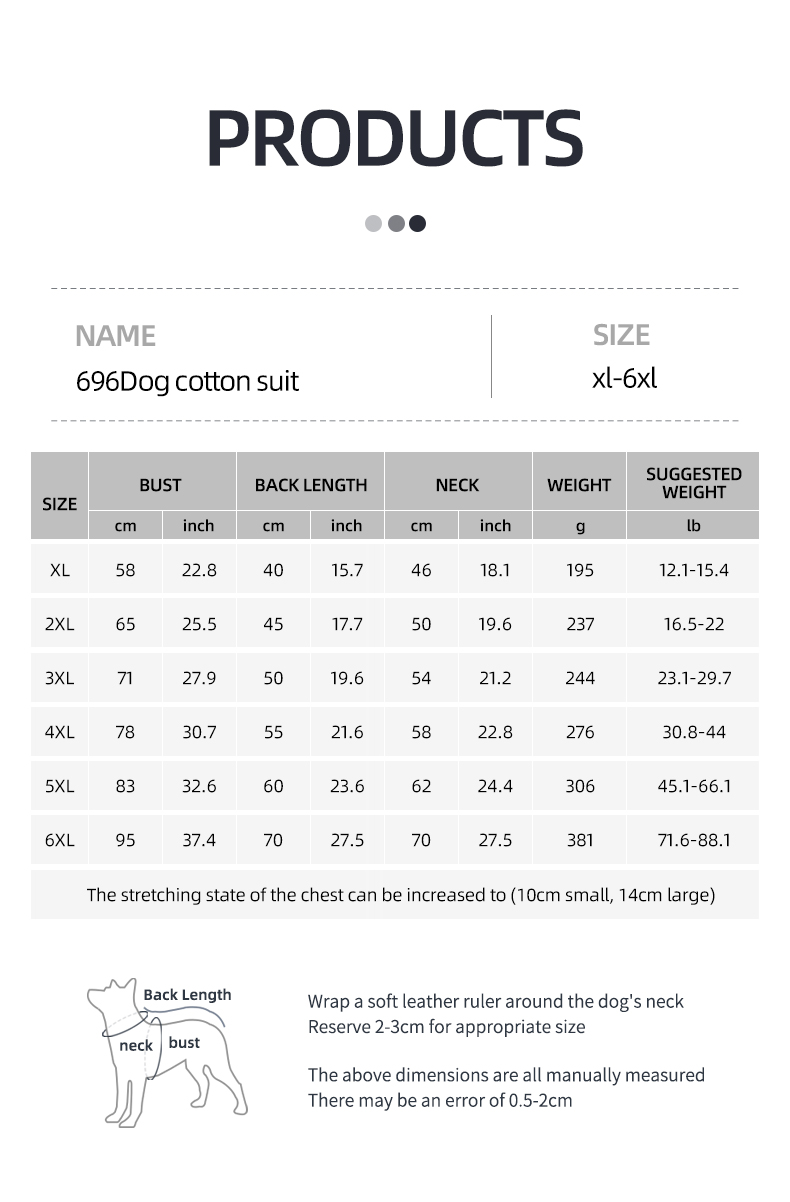 Amazon's best-selling pet winter clothes, windproof pet cotton clothes, large dog clothes, pet clothes