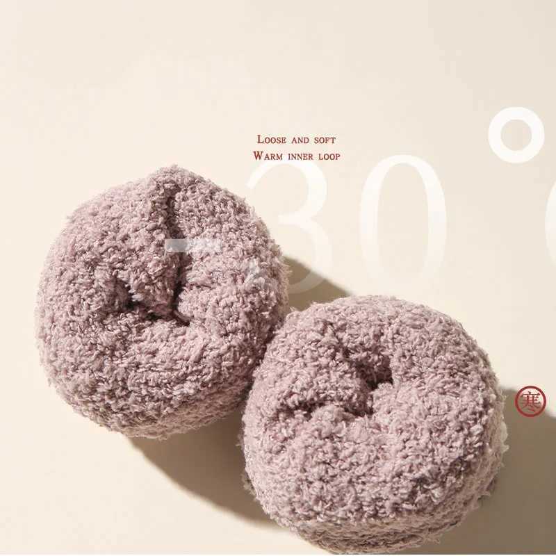 2 Pairs High Quality Mens Autumn And Winter Coral Plush Socks Plush Thickened Floor Socks For Warmth Home And Sleep StockingsXJ241019