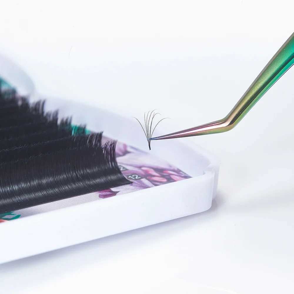 Yelix 0.07 Thickness Easy Fanning Eyelash Extensions 8-25mm Soft Faux Cils Volume Russe Natural Eyelashes Individual Eye LashesXJ241019